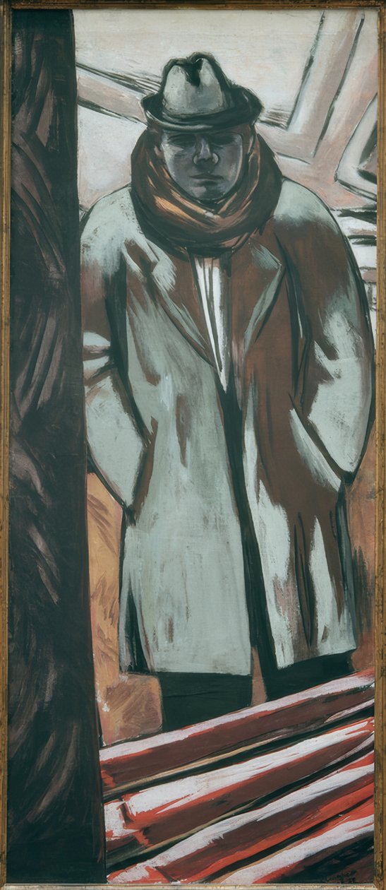 Selvportræt på hotellet af Max Beckmann