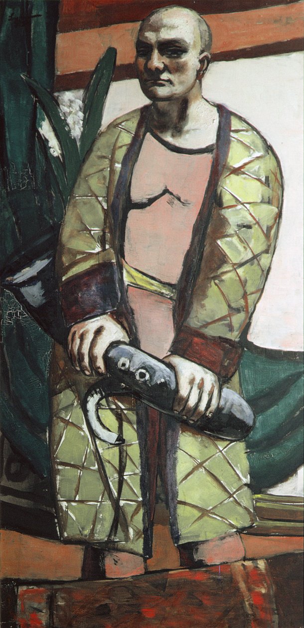 Selvportræt med saxofon af Max Beckmann