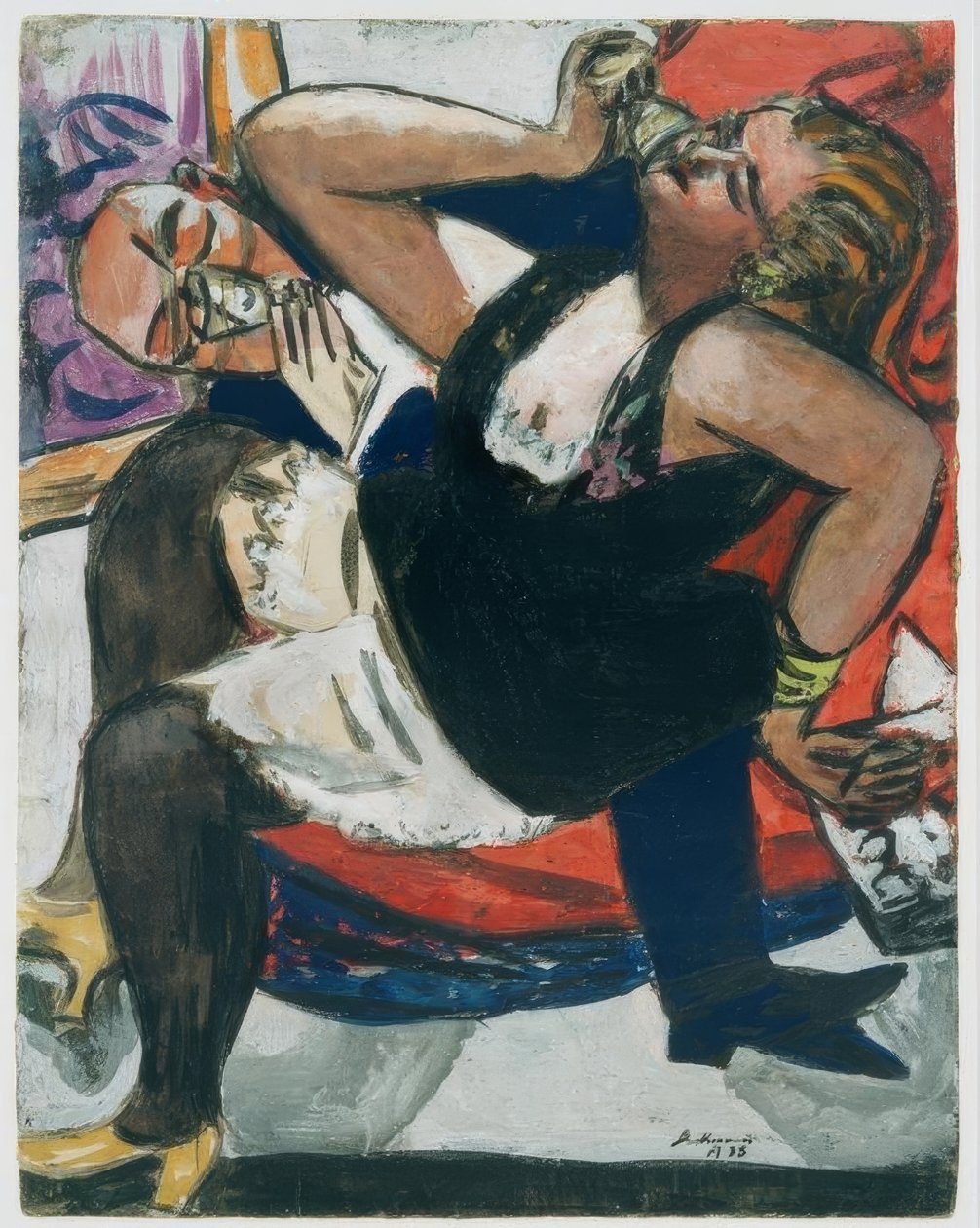 Siddende par af Max Beckmann