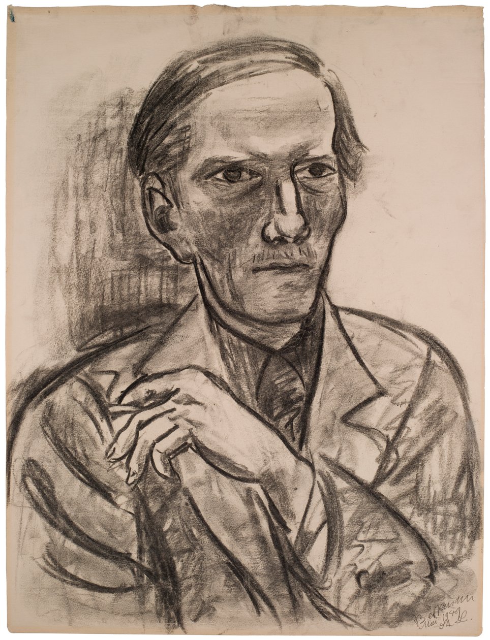 Skitse til „Portræt af Fred Conway“ af Max Beckmann