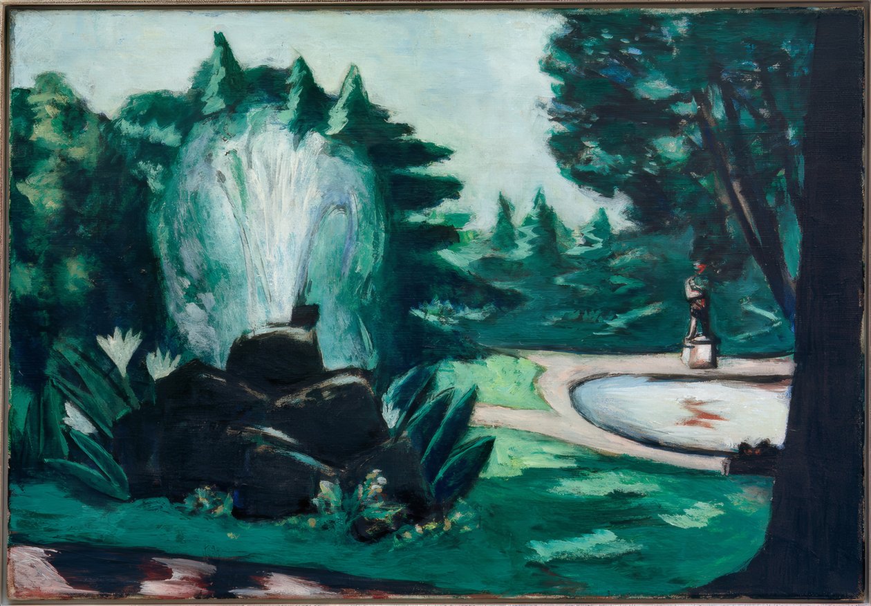 Springvand i Baden-Baden af Max Beckmann