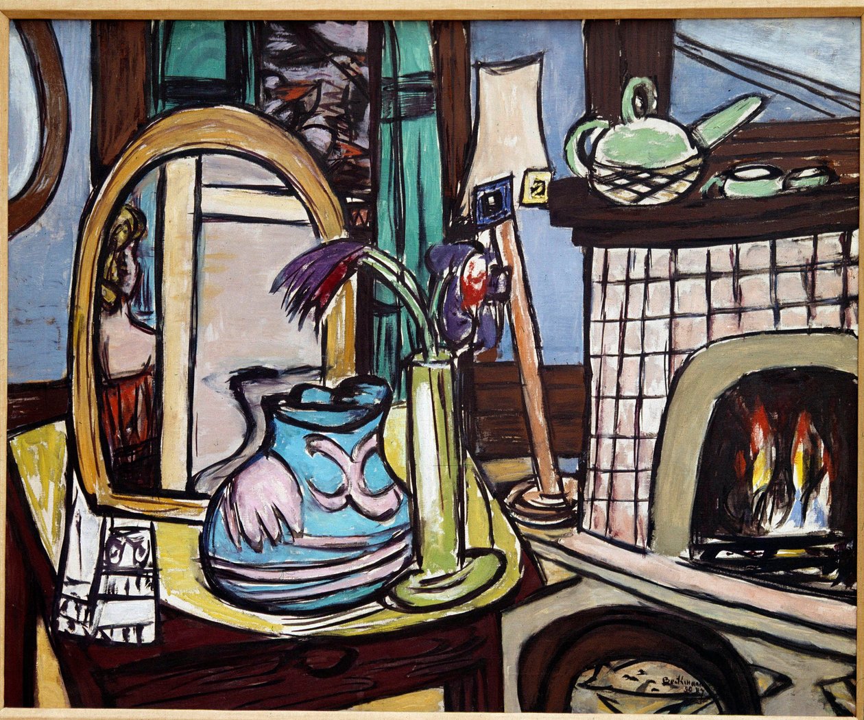 Stilleben med måger, maleri af Max Beckmann (1884-1950) af Max Beckmann