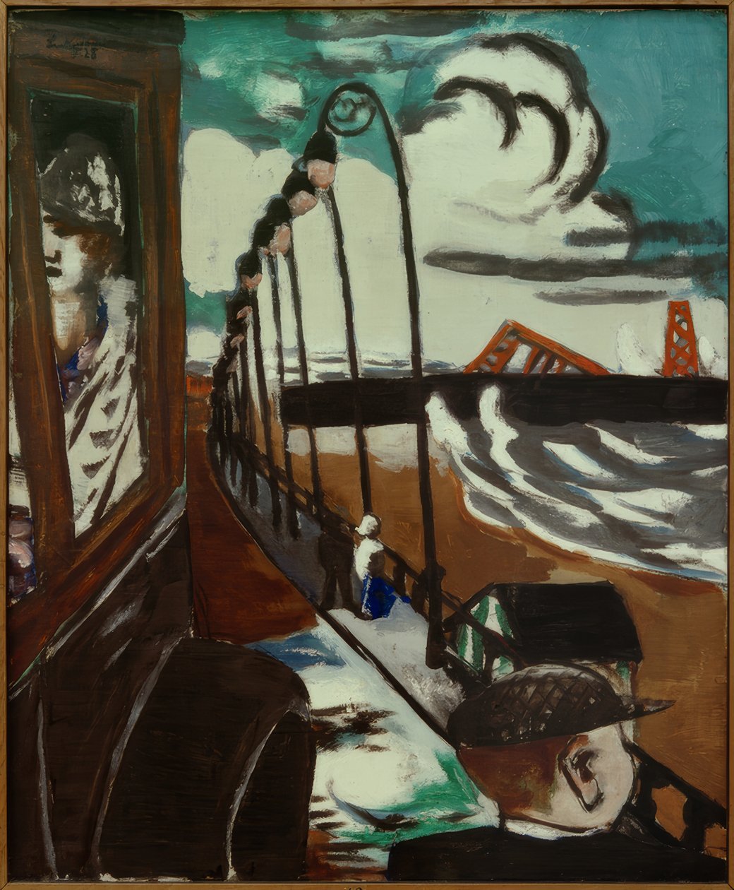 Strandpromenaden i Scheveningen af Max Beckmann