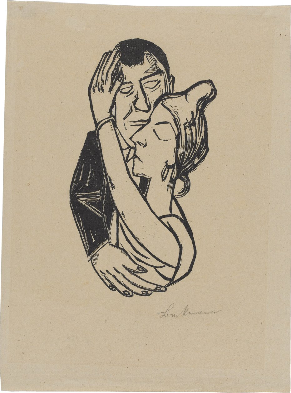 Dansende kvinder (blad 2 fra: Anden Ganymed-mappe) af Max Beckmann