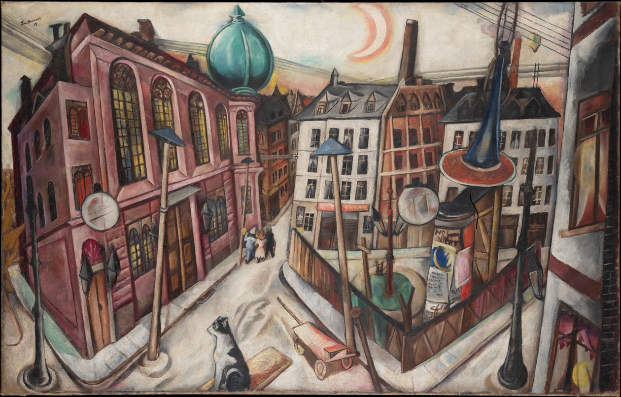 Synagogen i Frankfurt am Main af Max Beckmann