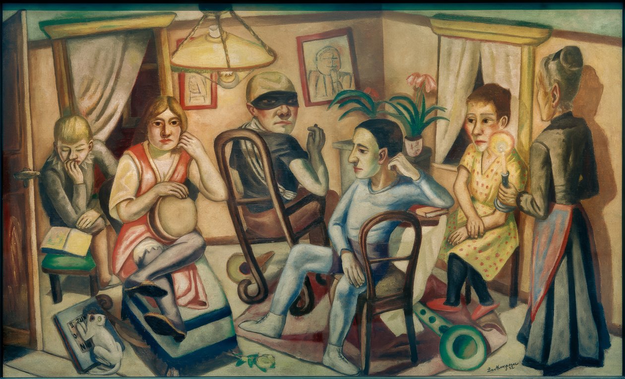 Før maskeradebal af Max Beckmann