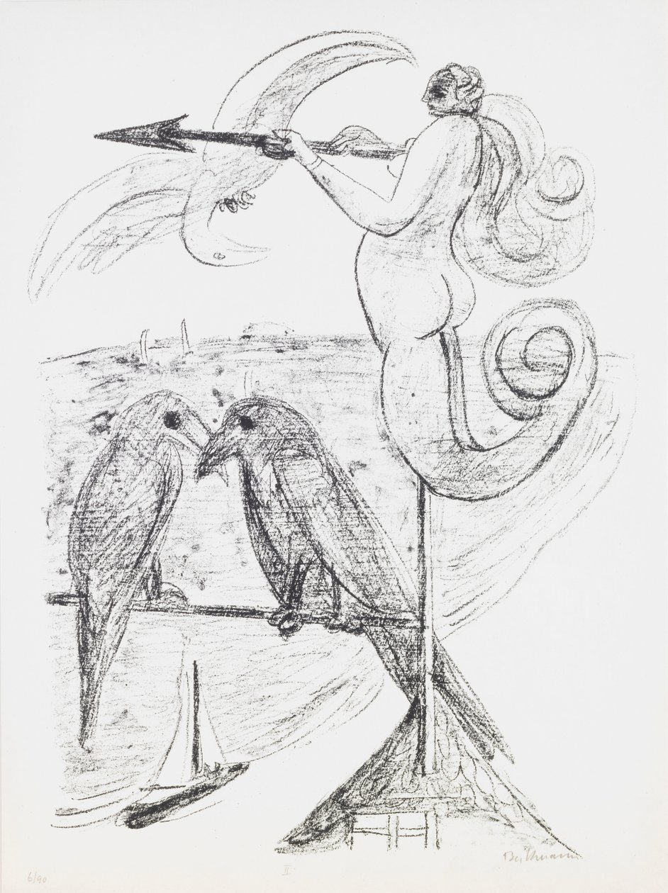 Weather-Vane, plade 2 fra porteføljen "Day and Dream" af Max Beckmann