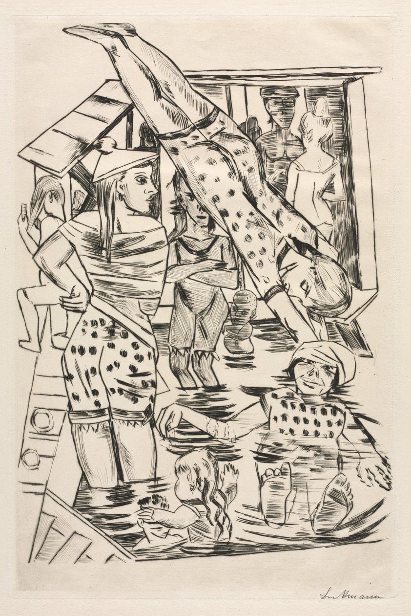 Kvinders Bad af Max Beckmann