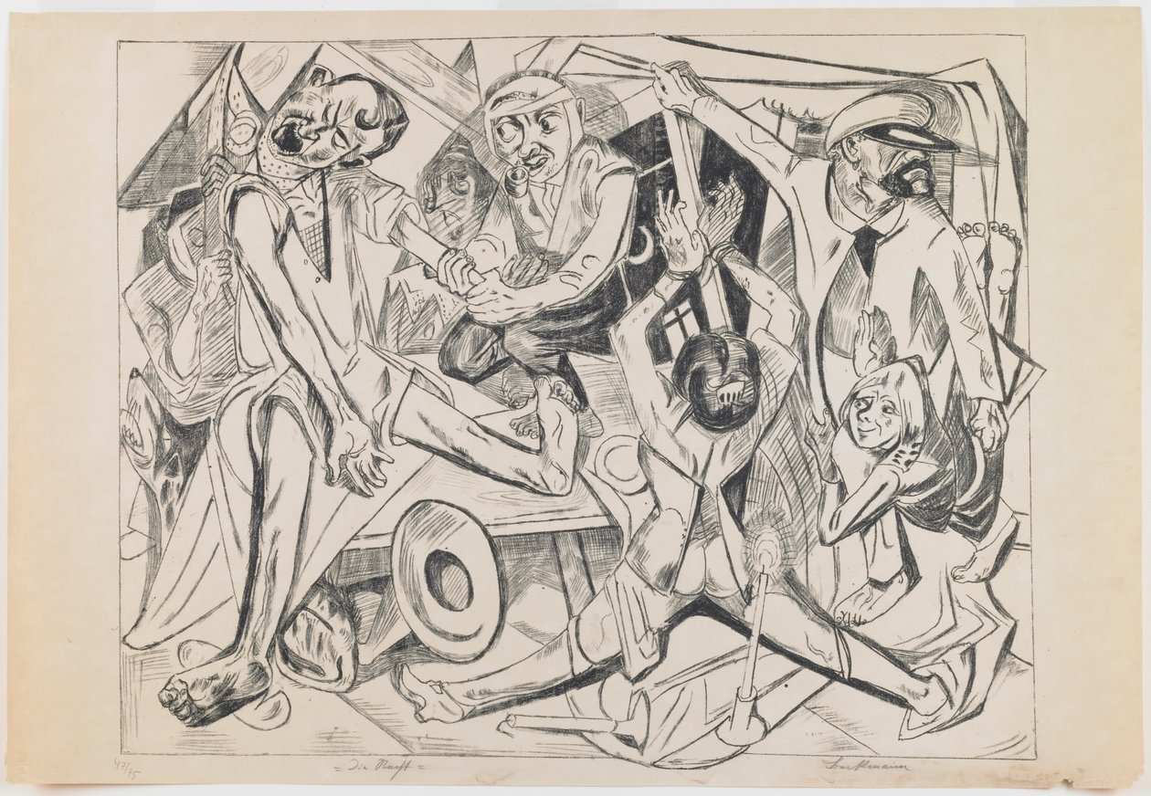 plade 7: Nat af Max Beckmann