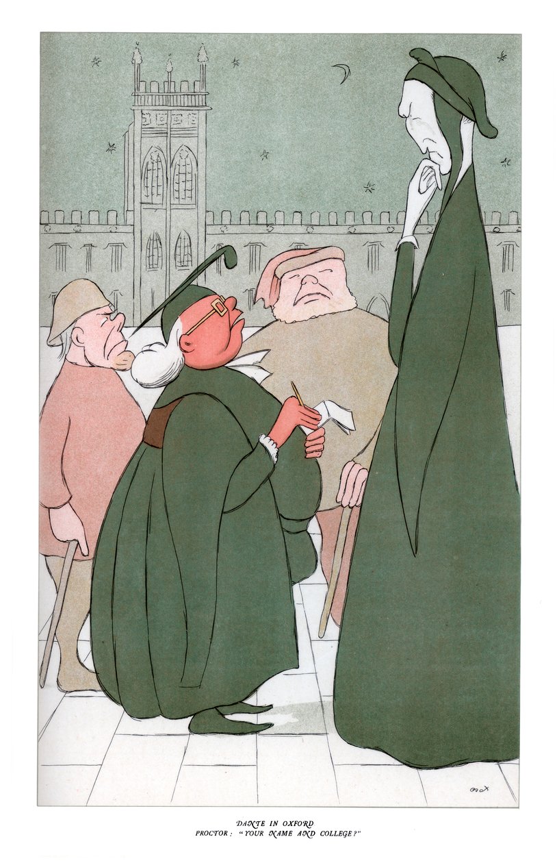 Dante i Oxford, Proctor: Your Name And College, 1904 af Henry Maximilian Beerbohm
