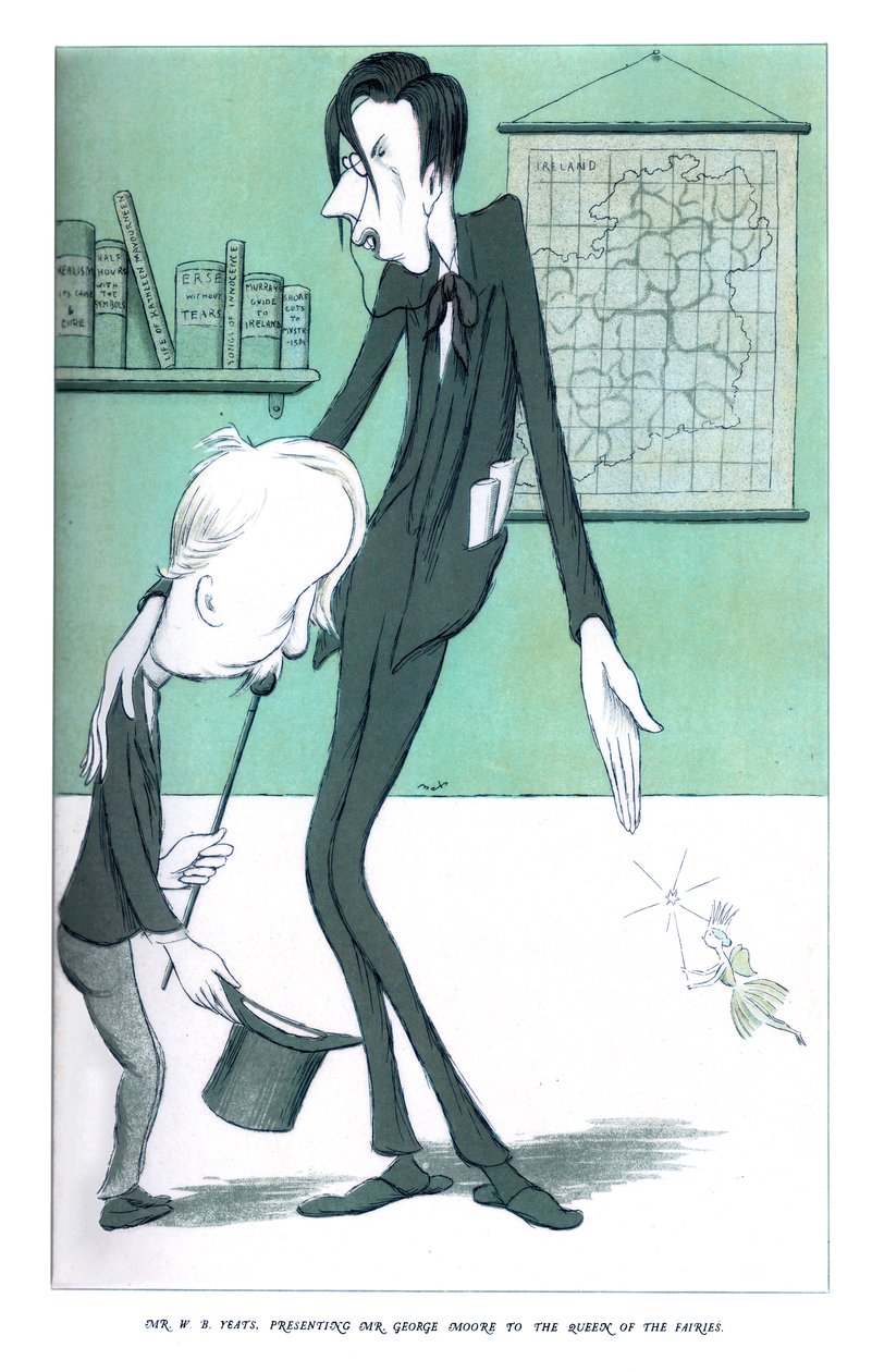 WB Yeats, præsenterer hr. George Moore for dronningen af feer, 1904 af Henry Maximilian Beerbohm