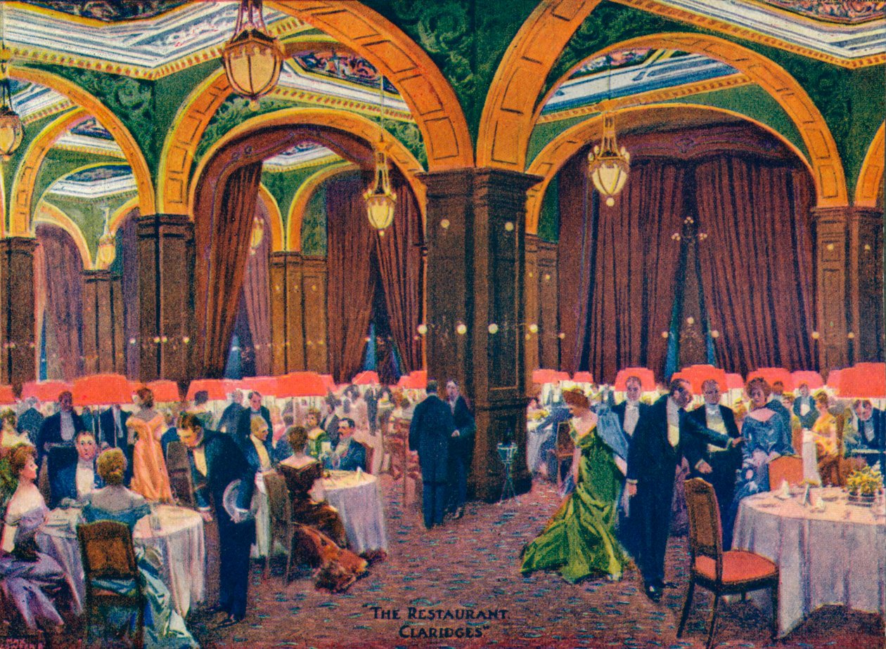 The Restaurant Claridges, c1800-tallet, 1905 af Max Cowper