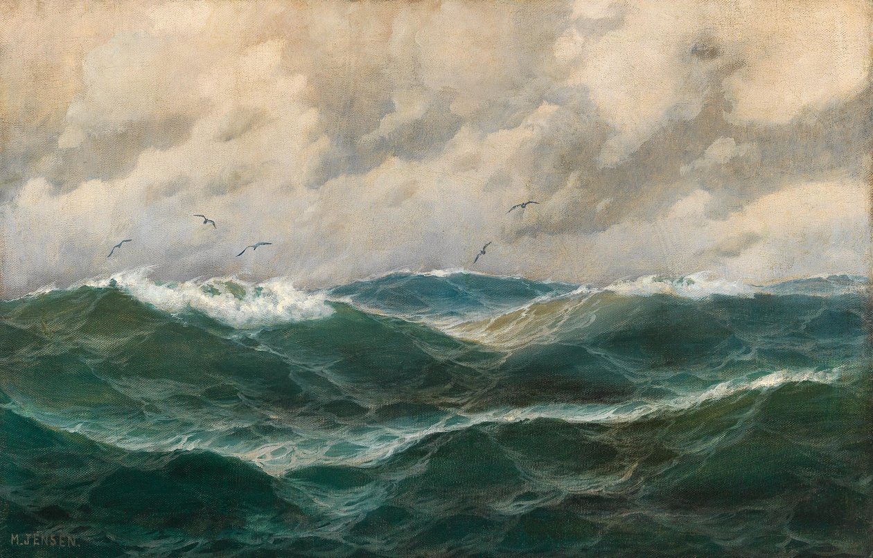 Tysk: Marine Maritime Painting af Max Jensen