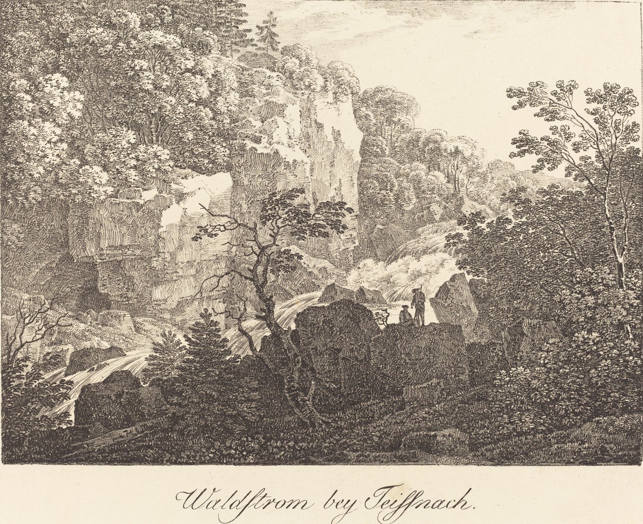 Waldstrom bey Teissnach af Max Joseph Wagenbauer