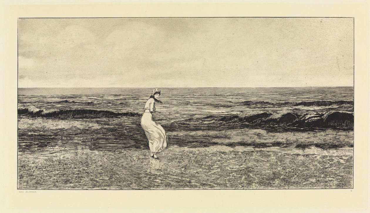 Ved havet (Intermezzi, opus IV, blad 2) af Max Klinger