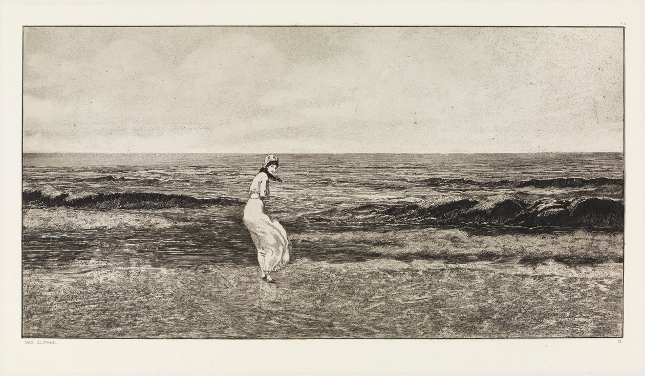 Ved havet (Intermezzi, opus IV, blad 2) af Max Klinger