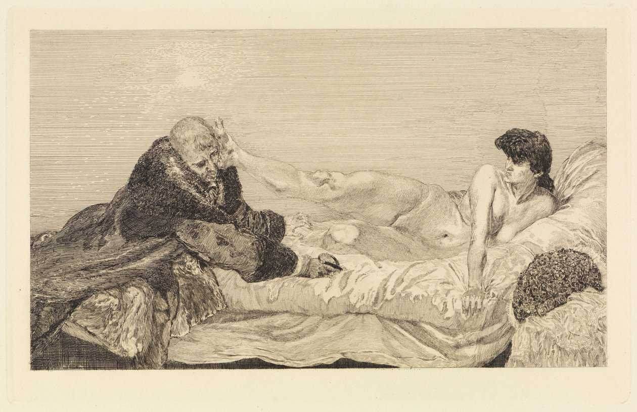 Tilbud (Et liv, opus VIII, blad 6) af Max Klinger