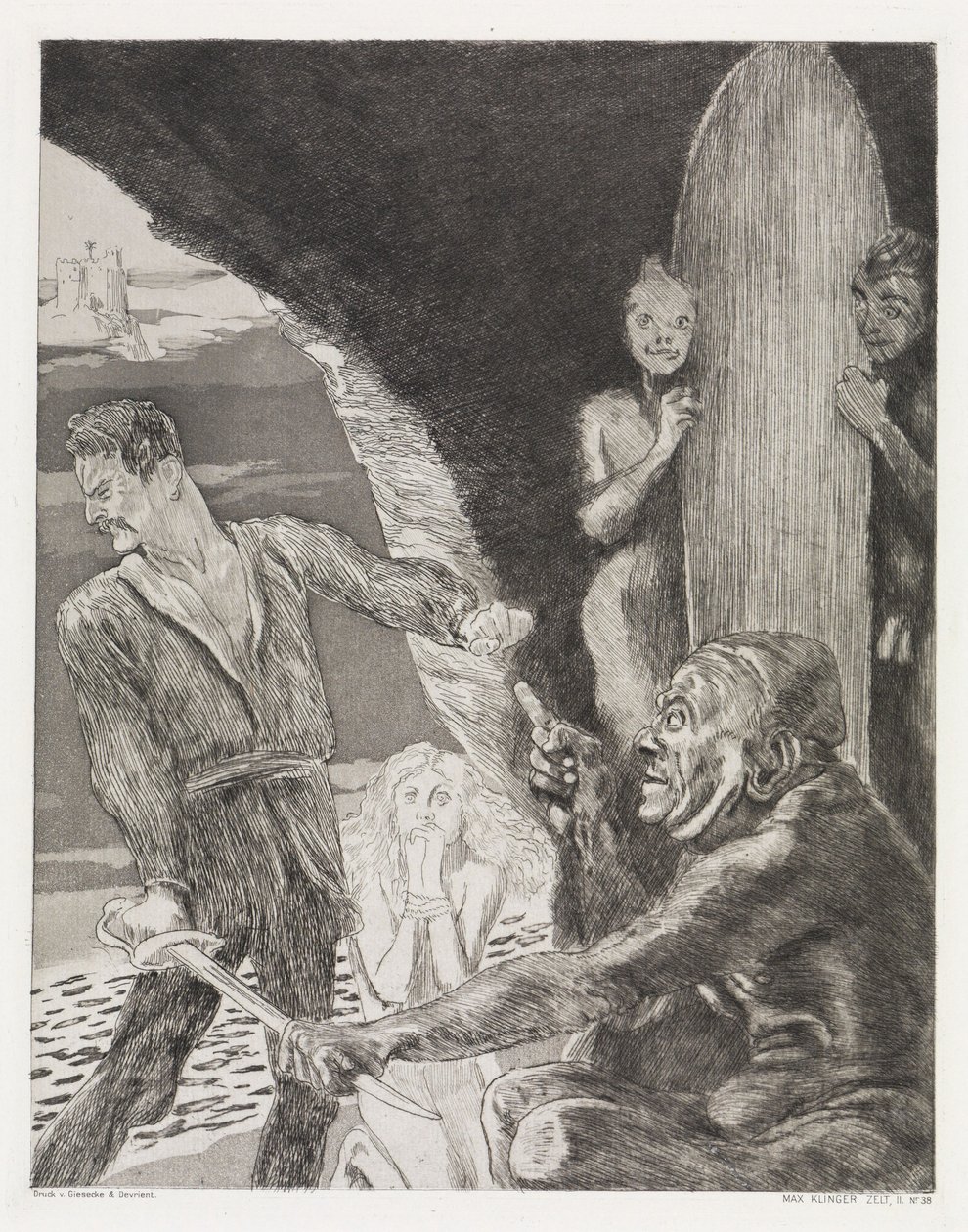 Betingelse (Telt, Opus XIV, 2. del, nr. 38) af Max Klinger