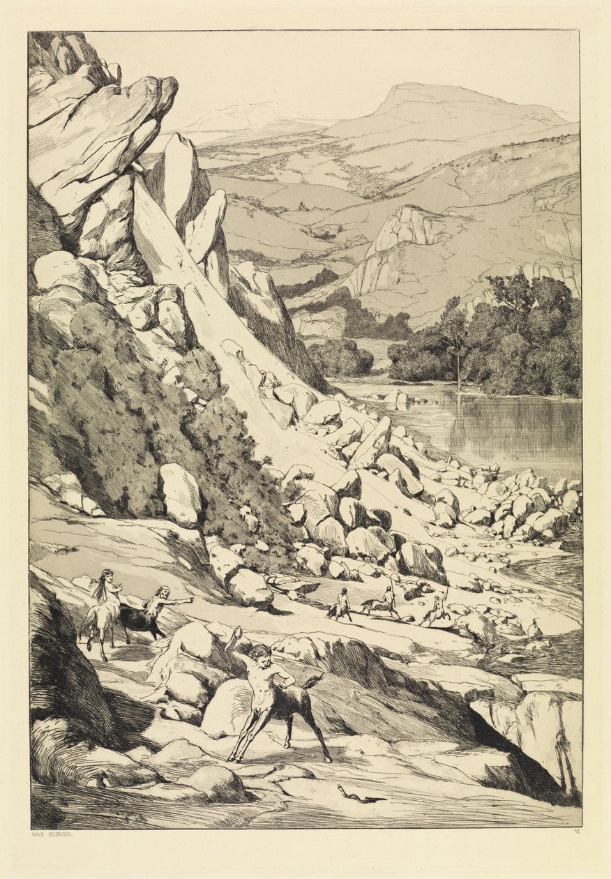 Jordskred (Intermezzi, opus IV, side 6) af Max Klinger