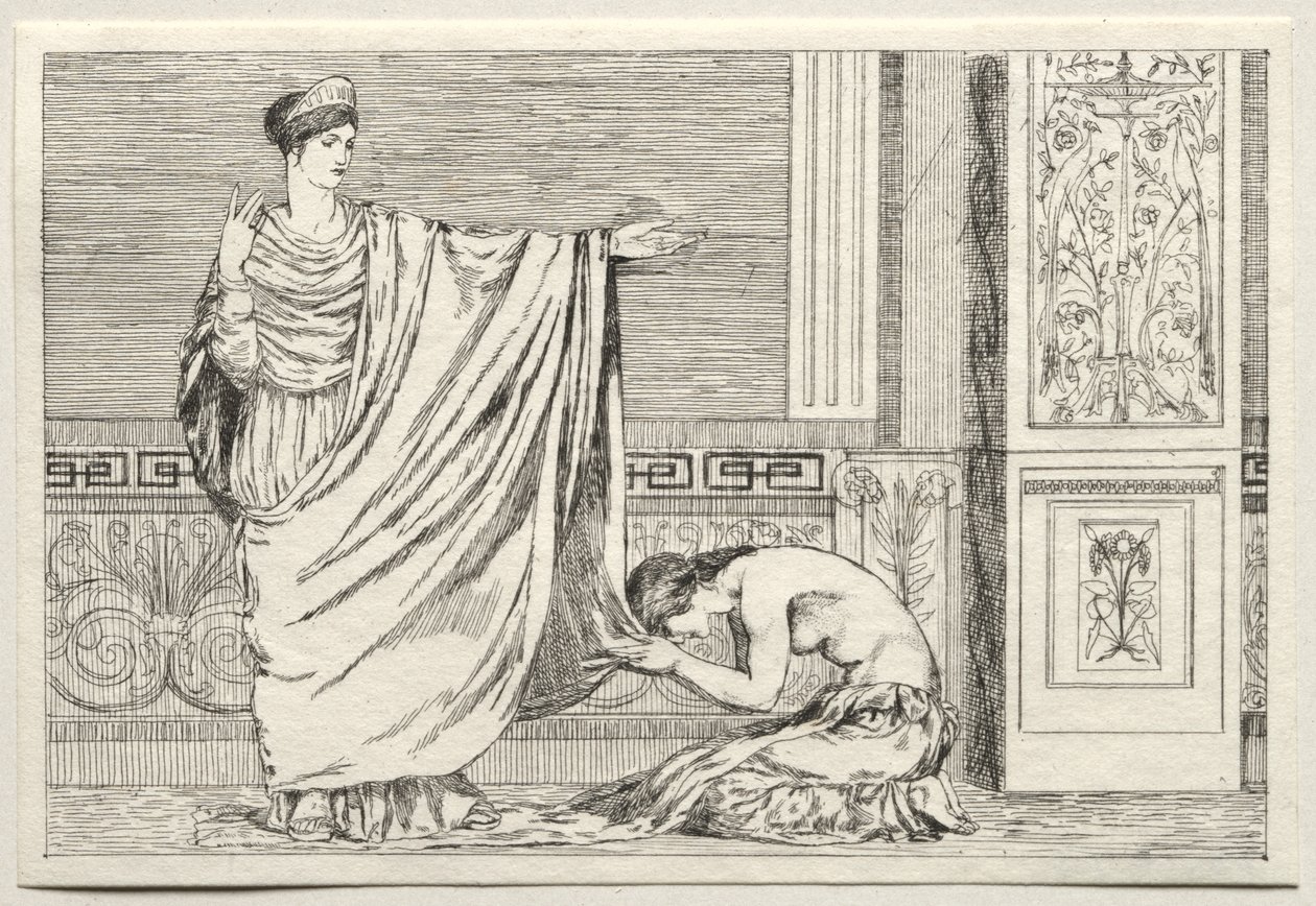 Amor og Psyche: Psyche og Juno af Max Klinger