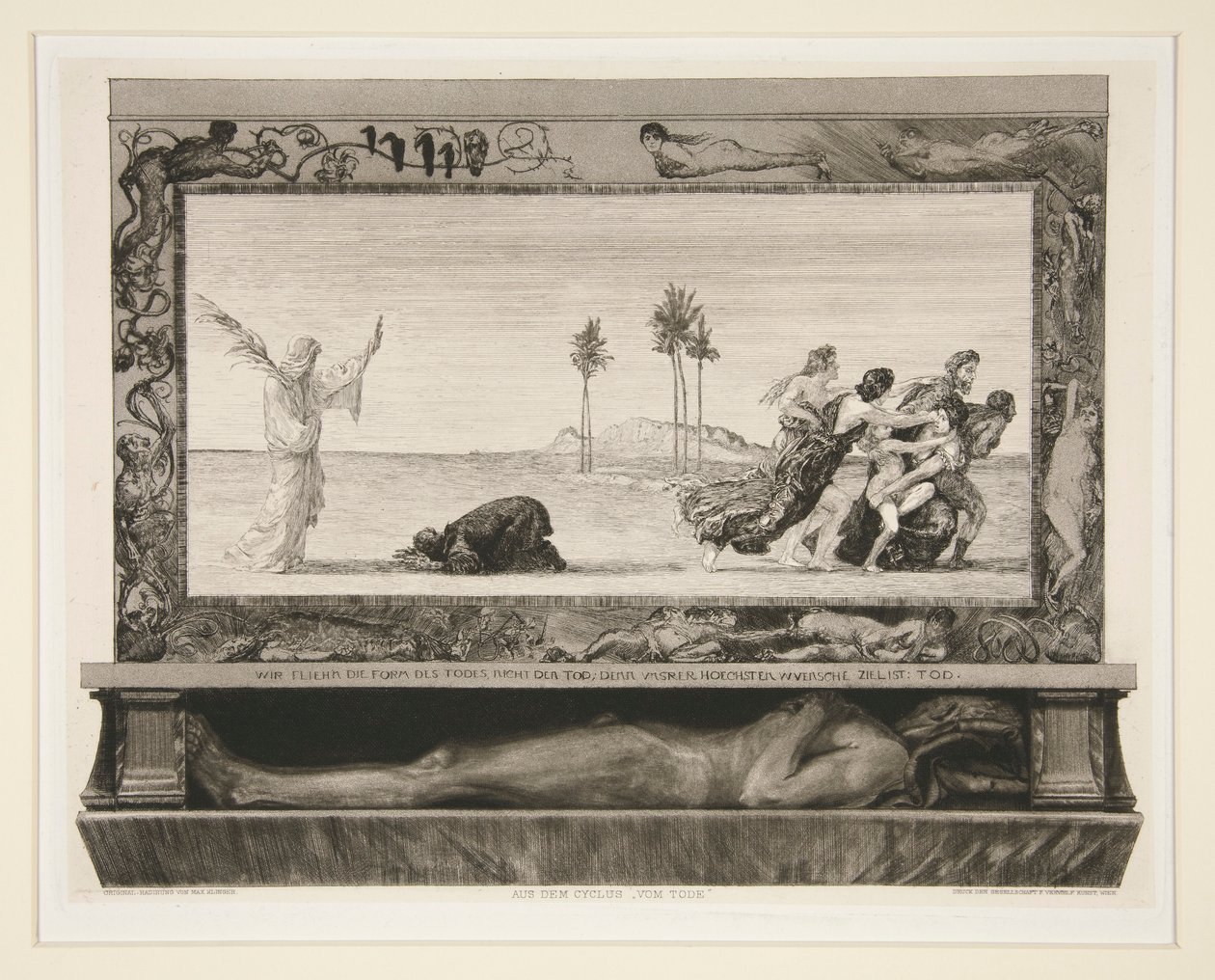 Death the Savior, fra Vom Tode (On Death) af Max Klinger