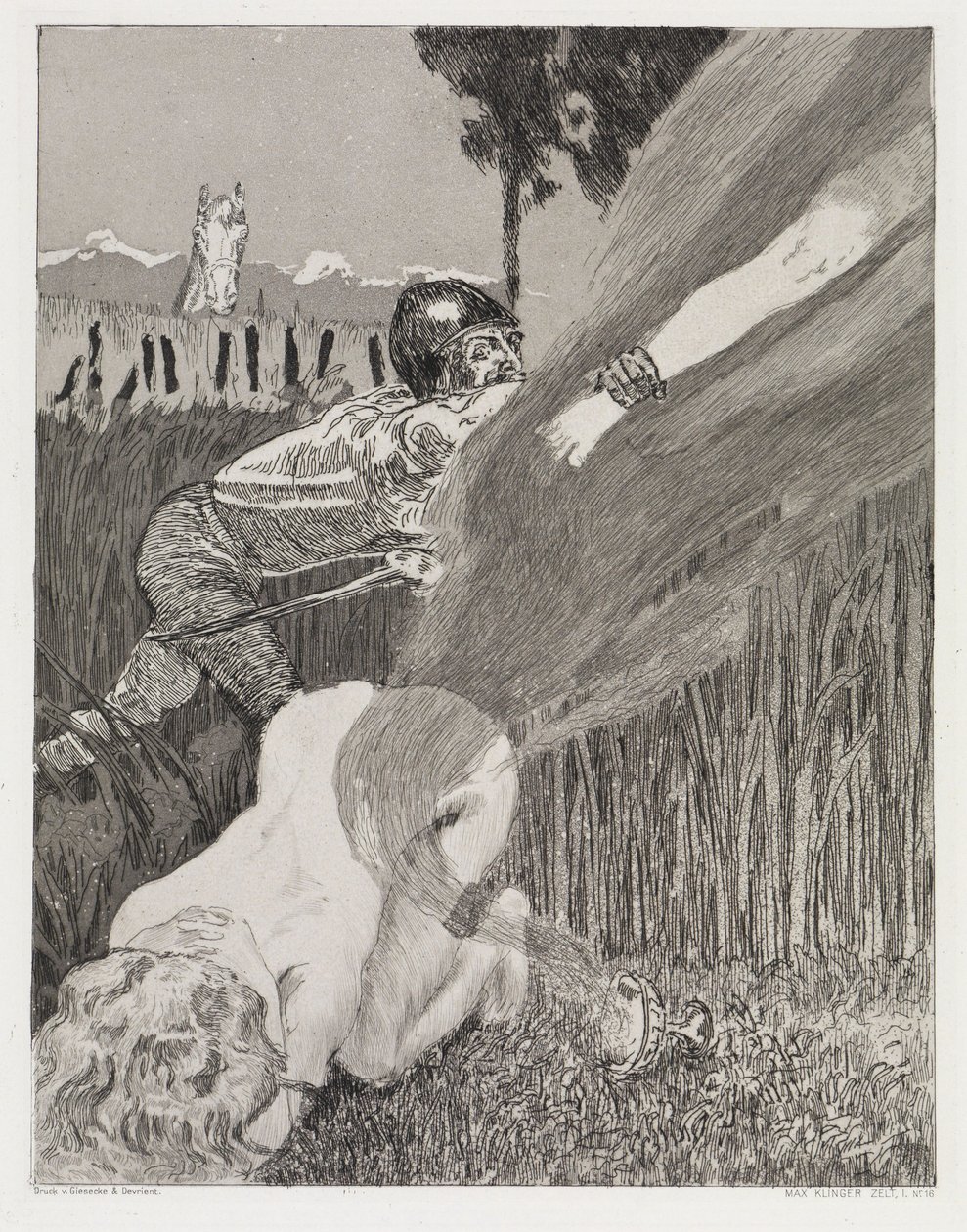 Foden (Telt, Opus XIV, 1. del, nr. 16) af Max Klinger