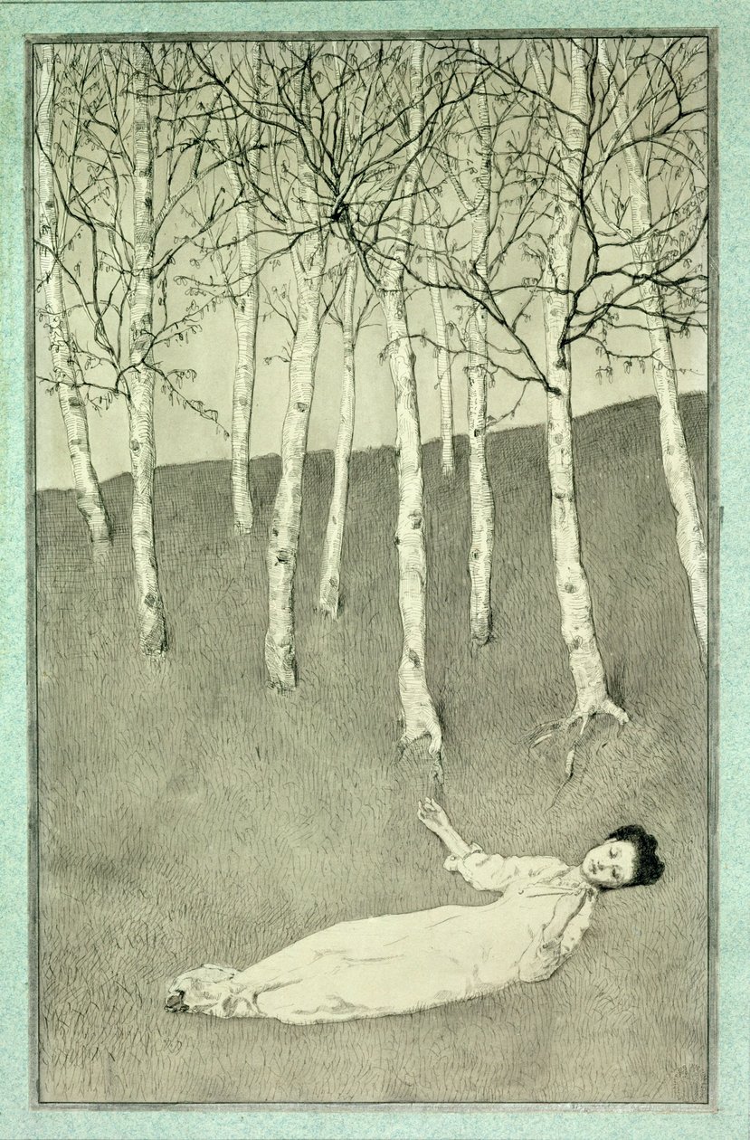 Tidligt forår (gravering) af Max Klinger