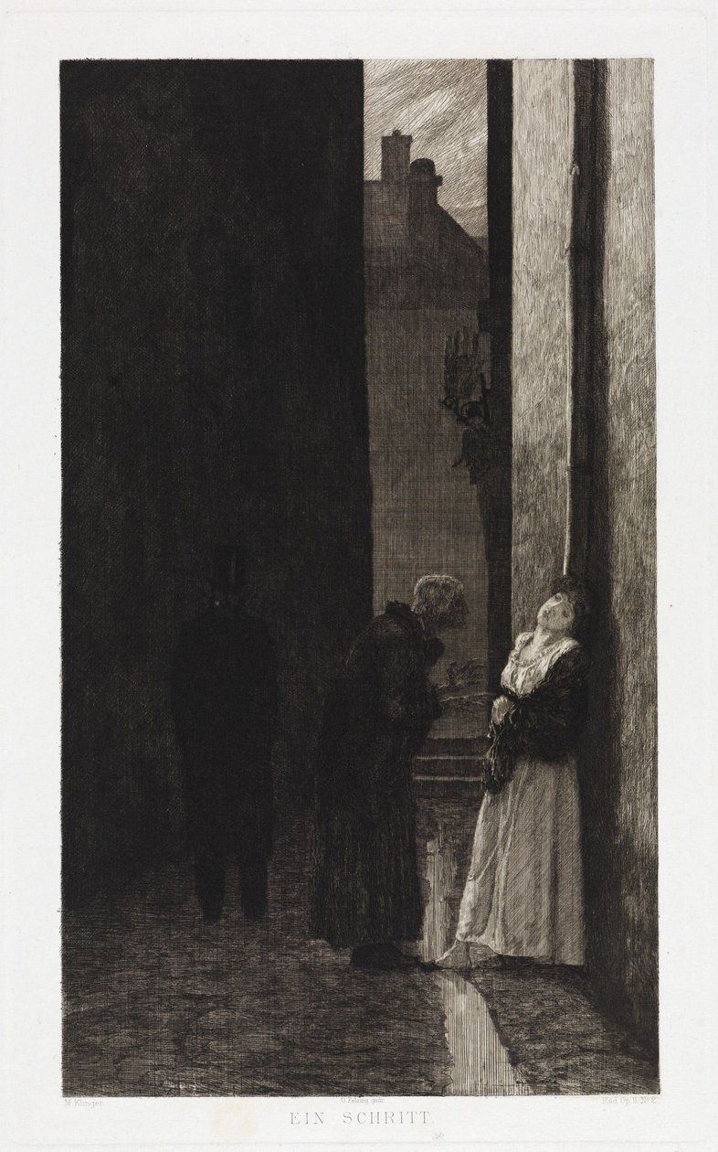 Et skridt (Dramaer, Opus IX, side 2) af Max Klinger