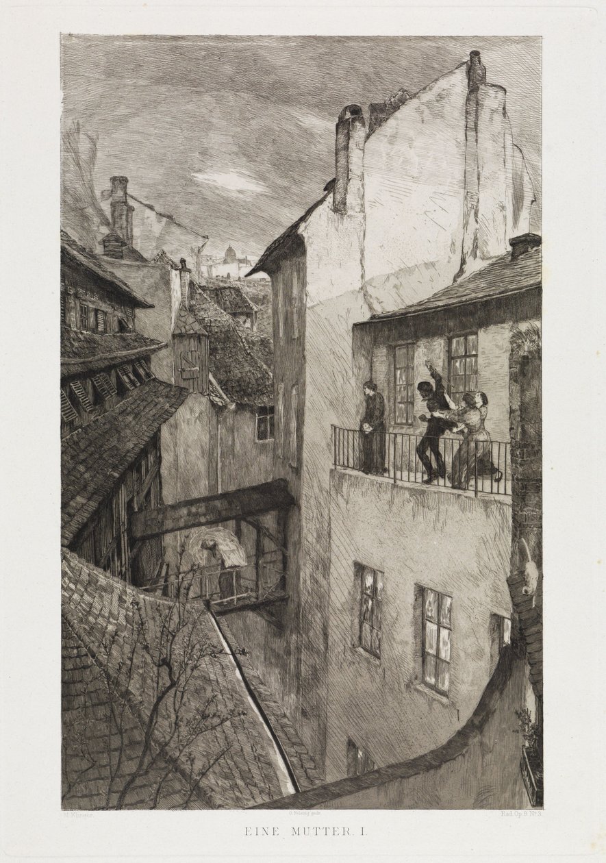 En mor I (Dramaer, opus IX, side 3) af Max Klinger