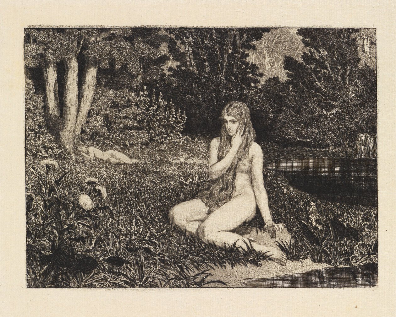 Eva (Eva og fremtiden, opus III, blad 1) af Max Klinger