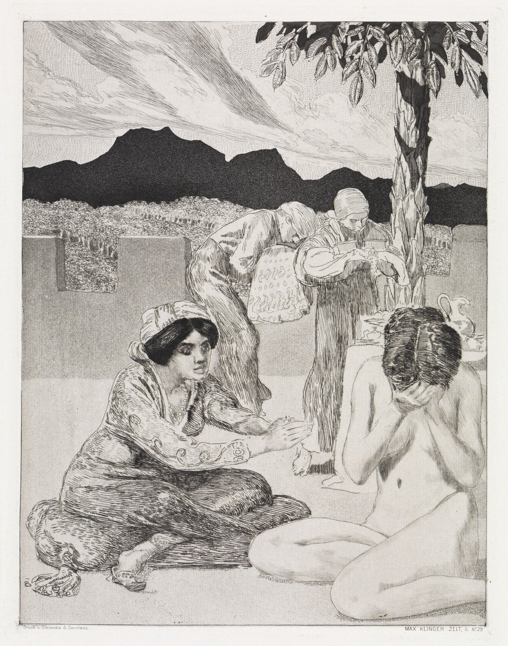 Gaver (Telt, Opus XIV, 2. del, nr. 29) af Max Klinger