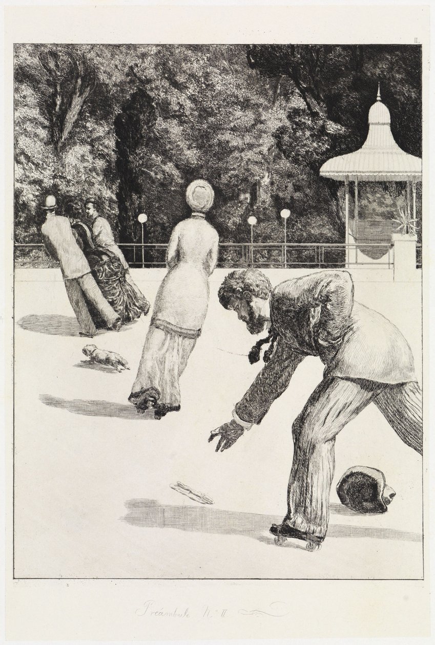 Handling (En handske, opus VI, blad 2) af Max Klinger