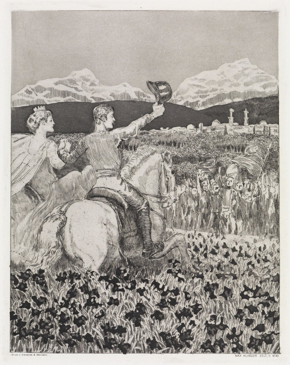 I eget land (Telt, opus XIV, 2. del, nr. 43) af Max Klinger