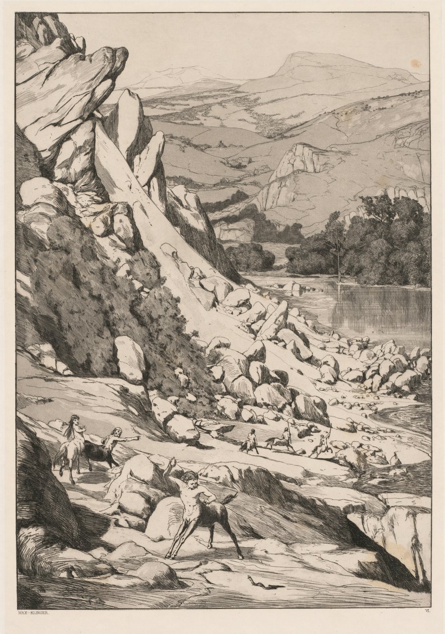 Jordskred (Opus IV, 6) af Max Klinger