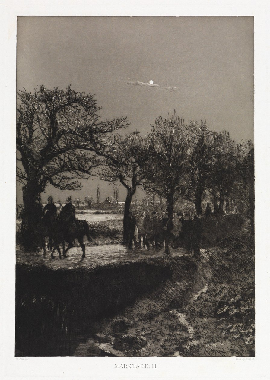 Martsdage III (Dramaer, opus IX, blad 10) af Max Klinger