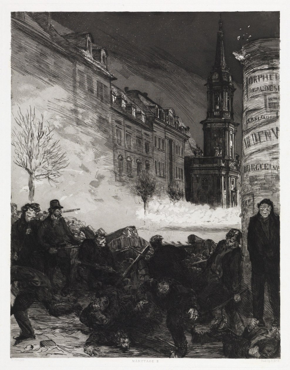 Martsdage II (Dramaer, opus IX, blad 9) af Max Klinger