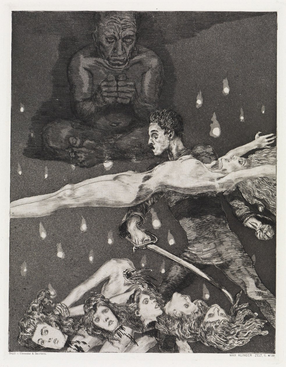 Mord, Telt, opus XIV, del 2, nr. 39 af Max Klinger