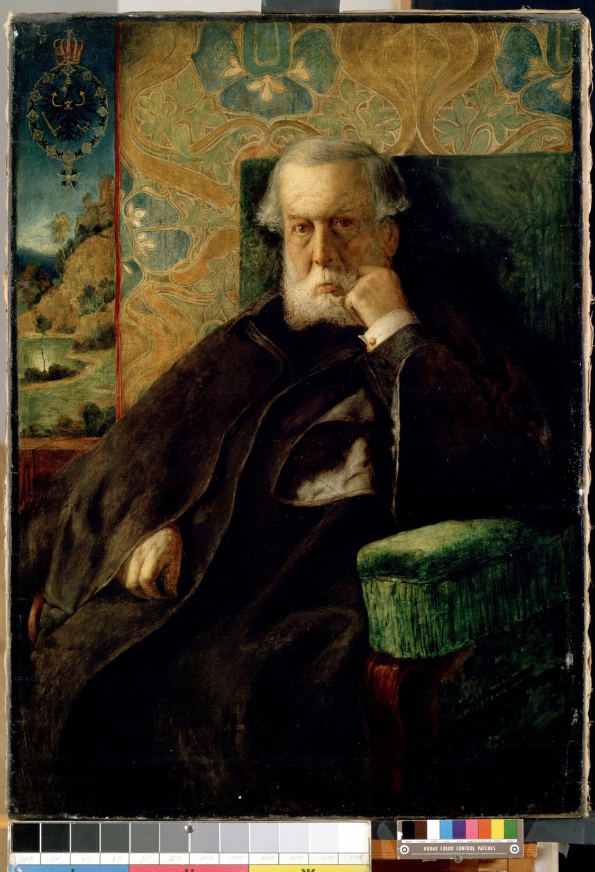 ""Portræt af doktor von Meyer"" Maleri af Max Klinger (1857-1920) Dim. 111,3x80,2 cm Mikalojus Konstantinas Ciurlionis Fine Arts Museum, Kaunas, Litauen af Max Klinger
