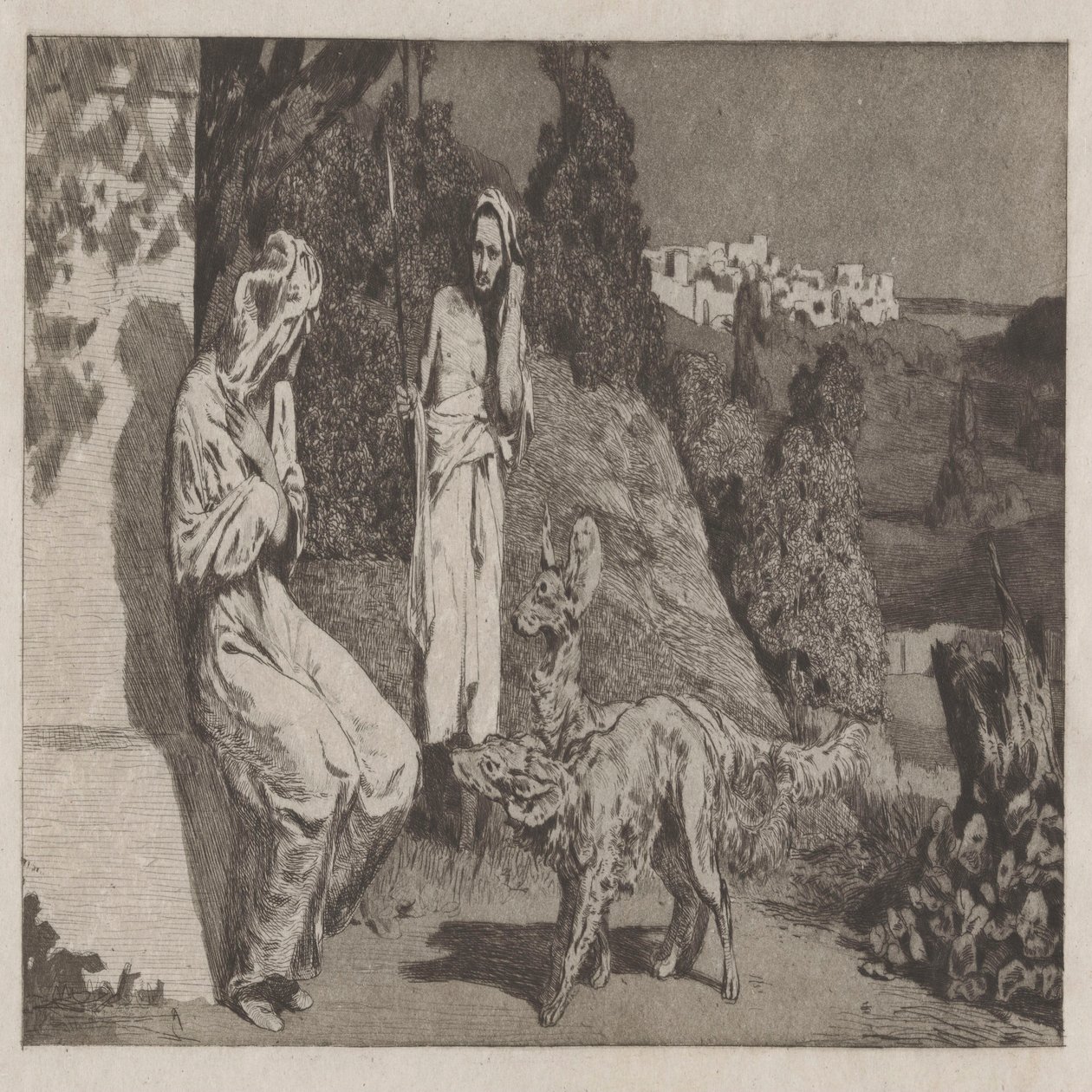 Pyramus og Thisbe II. af Max Klinger