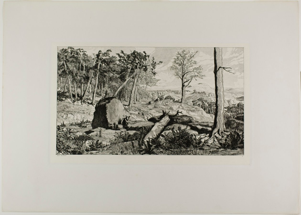 Simplicius in the Solitude of the Forest, tallerken ti fra Intermezzos af Max Klinger