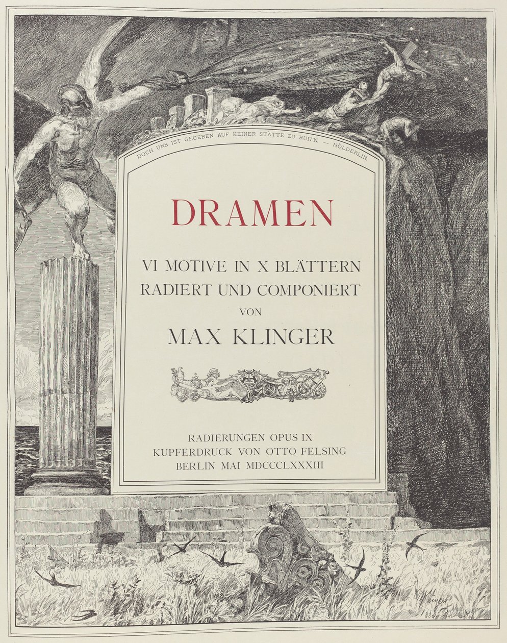 Titel side af Max Klinger