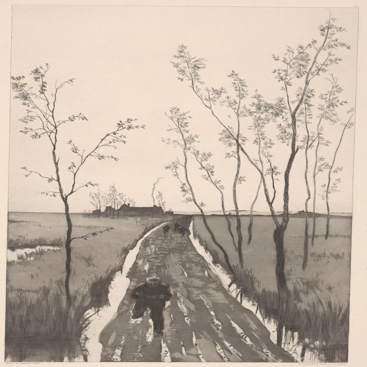 Forfølgelse. af Max Klinger