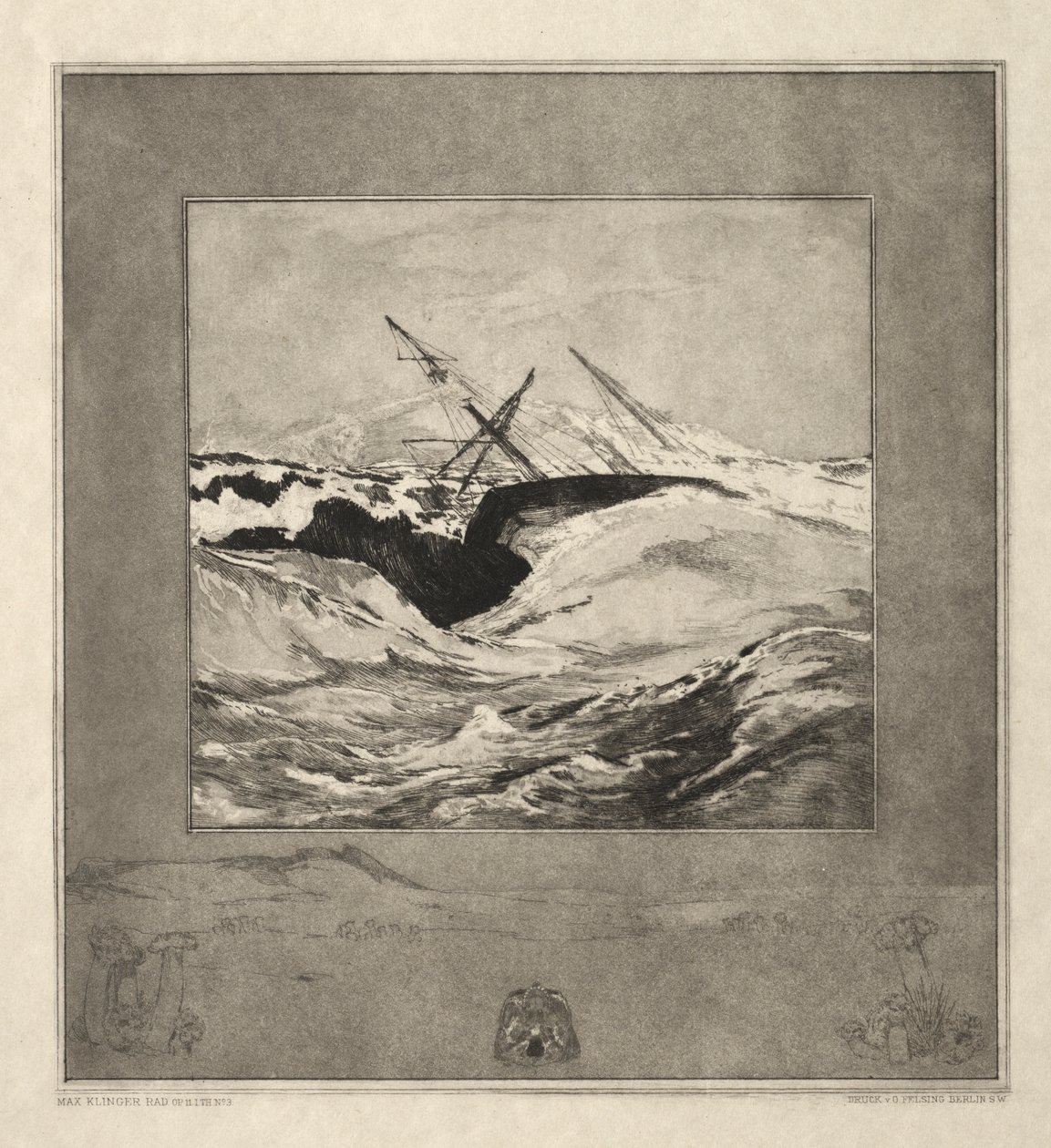 Vom Tode I, (Opus II, 1889) No. 3 af Max Klinger