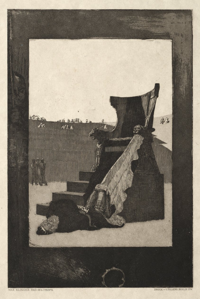 Vom Tode I, (Opus II, 1889) No. 6 af Max Klinger