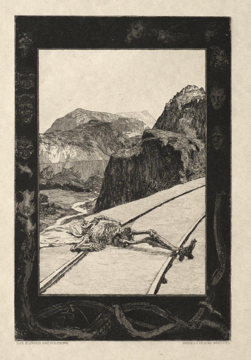 Vom Tode I, (Opus II, 1889) No. 8 af Max Klinger