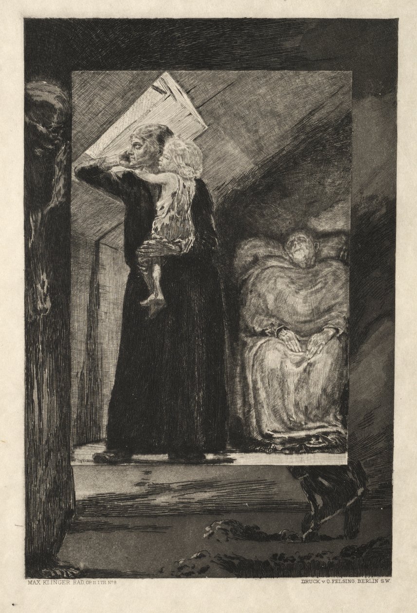 Vom Tode I, (Opus II, 1889) No. 9 af Max Klinger