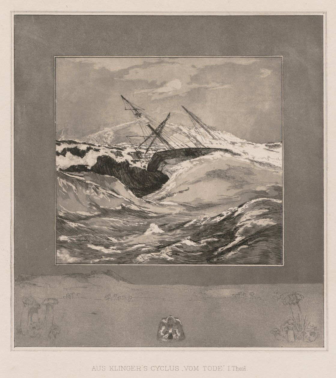 Her er Tode og Opus EE, 1889, nr. 3 . af Max Klinger