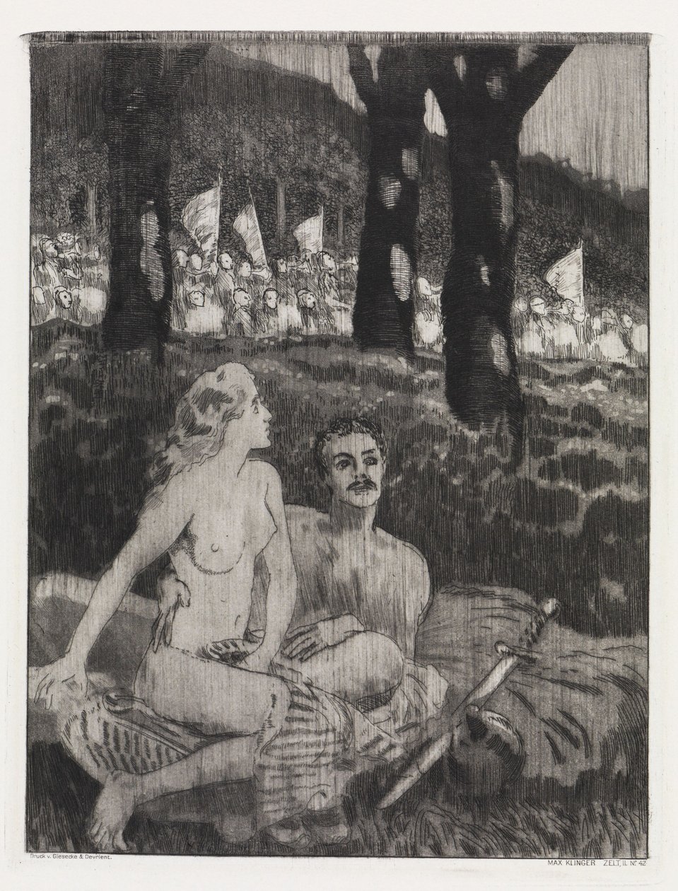 Skovnat (Telt, Opus XIV, 2. del, nr. 42) af Max Klinger