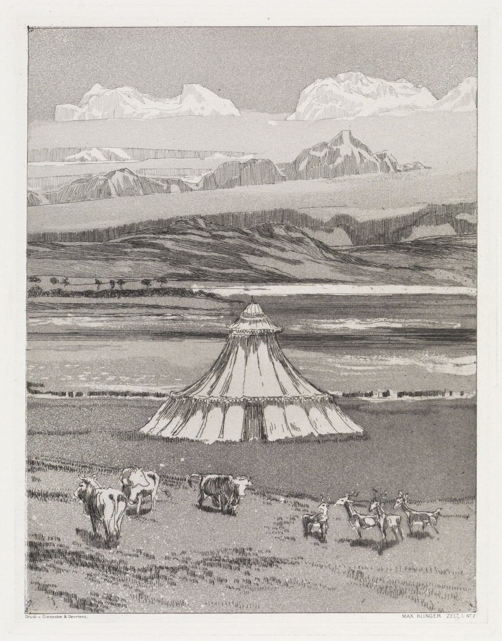 Telt (Telt, Opus XIV, 1. del, nr. 2) af Max Klinger