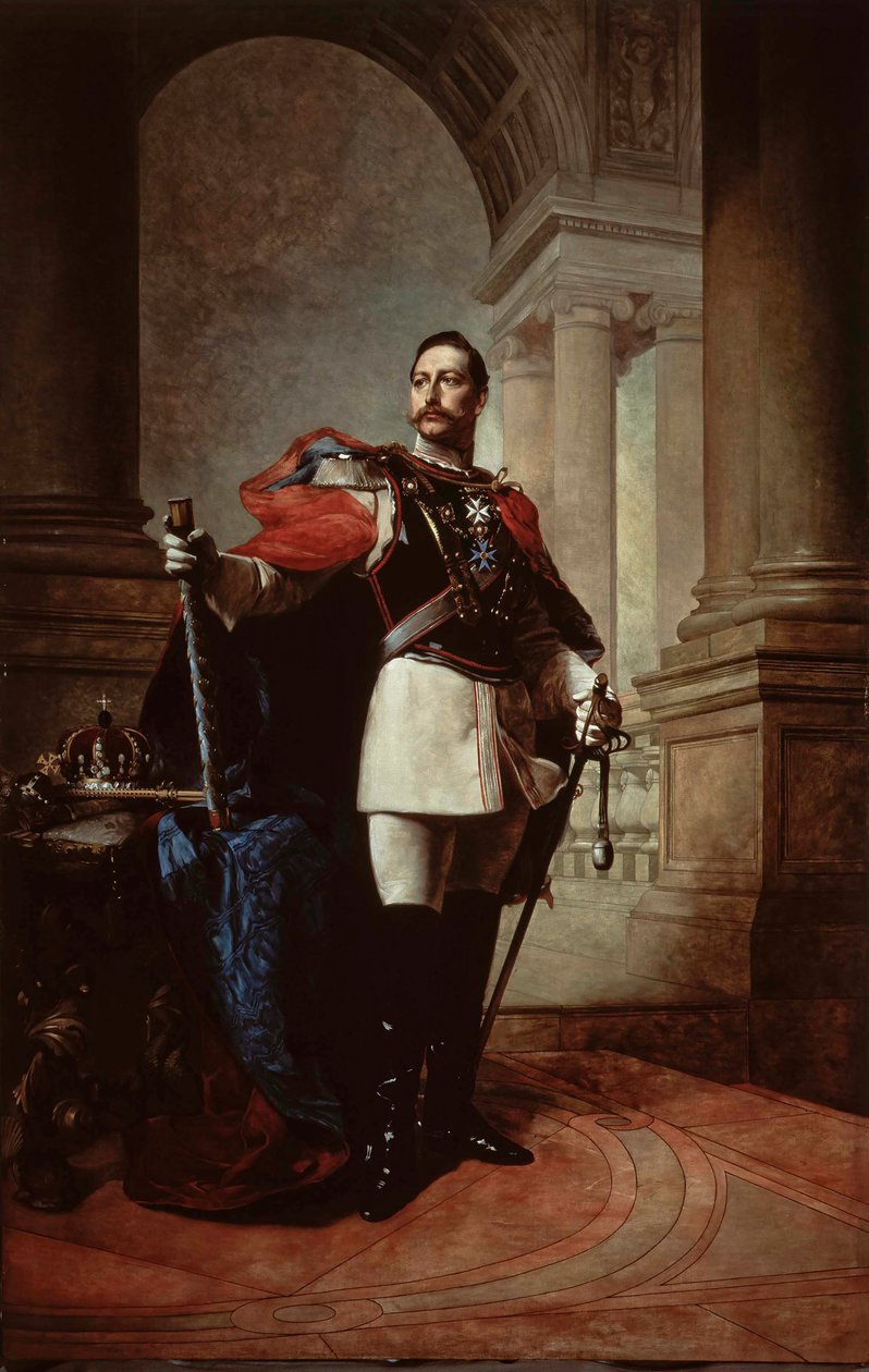 Portræt af den tyske kejser Wilhelm II 1859-1941, konge af Preussen, 1904. af Max Koner